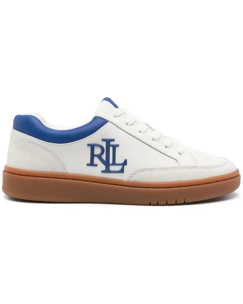 Ralph Lauren Sneakers mit Logo-Prägung - Weiß Weiß