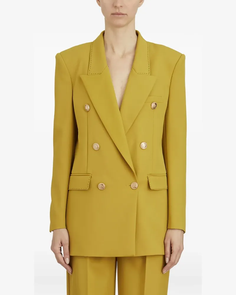 Elisabetta Franchi double-breasted wool blazer - Gelb Gelb