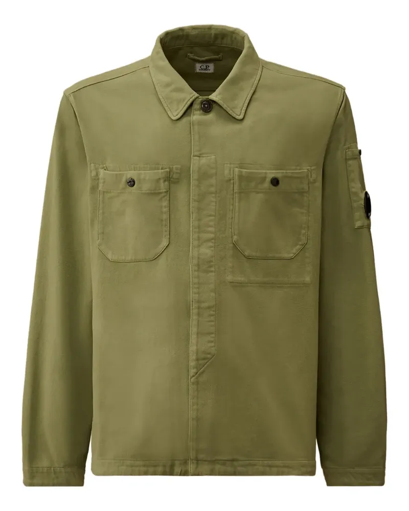 C.P. Company Hemdjacke mit aufgesetzten Taschen - Grün Grün