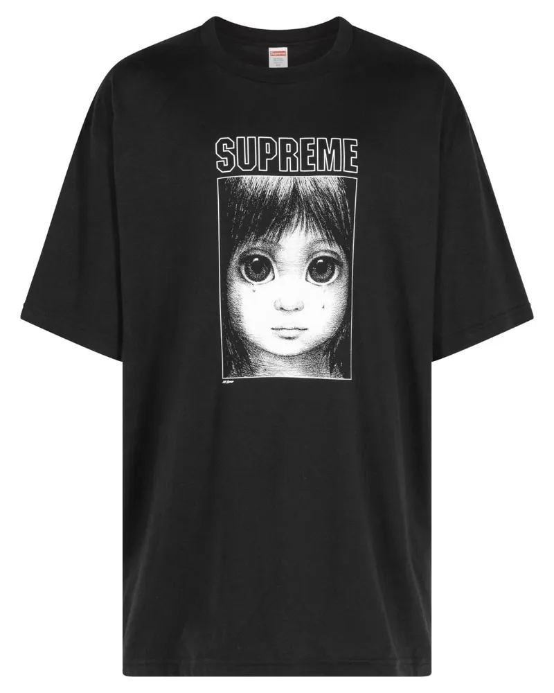 Supreme Being x Margaret Keane Teardrop T-Shirt - Schwarz Schwarz
