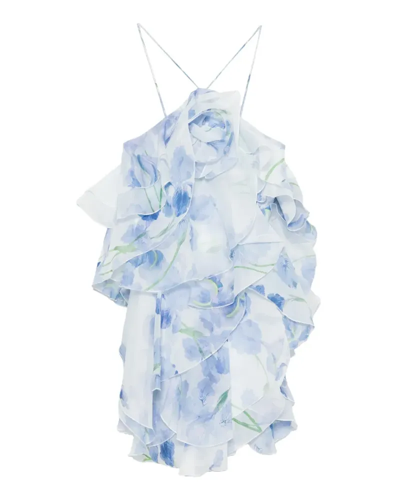 Aje. Pandorea layered floral mini dress - Weiß Weiß