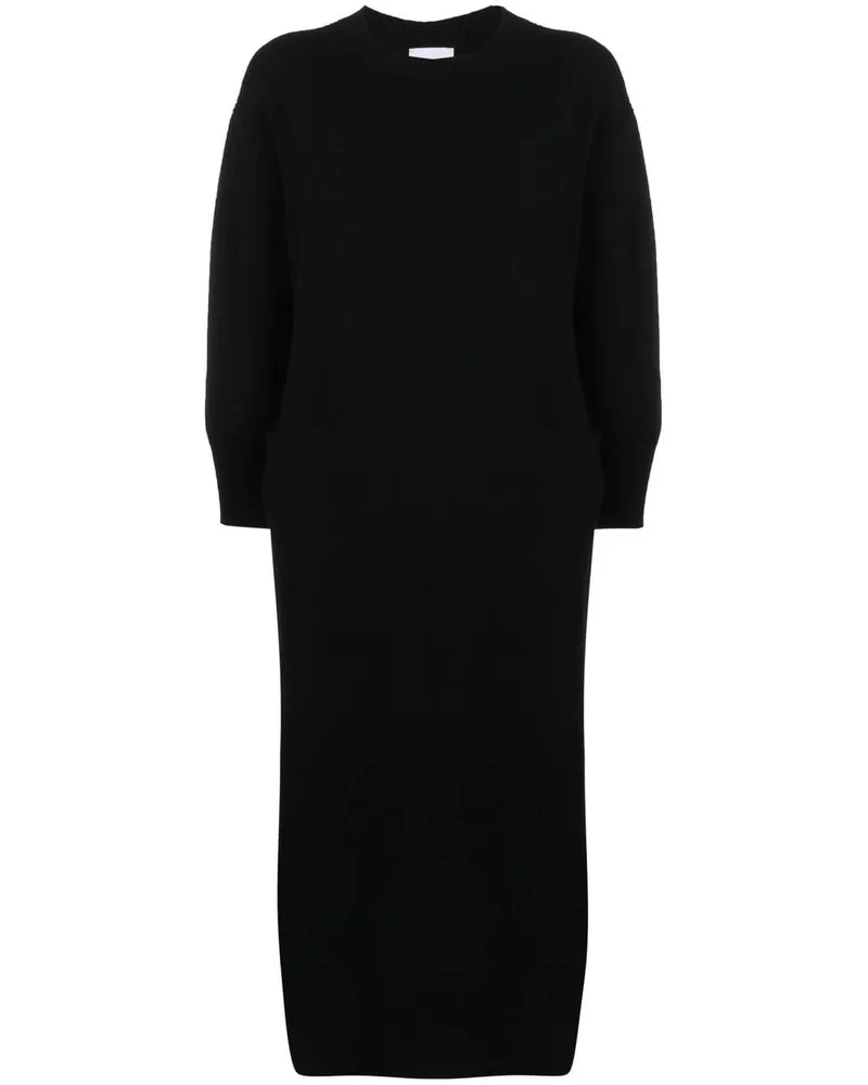 Barrie Gestricktes Iconic Midikleid - Schwarz Schwarz