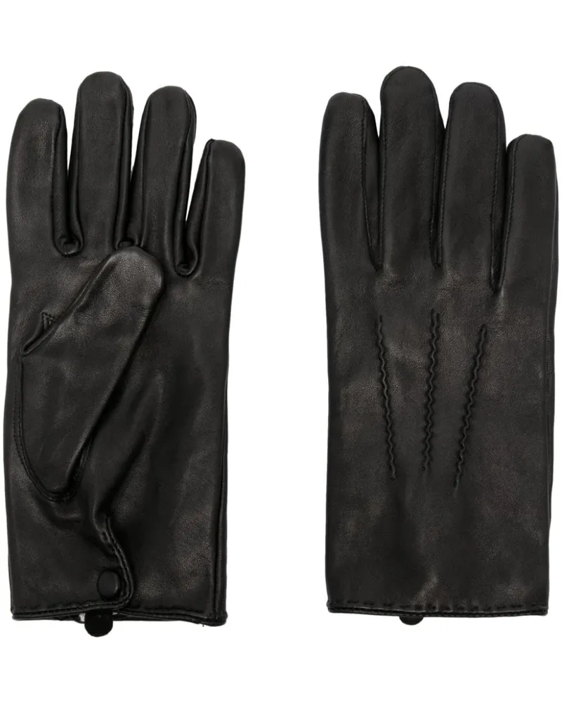 FURSAC Handschuhe aus Leder Schwarz