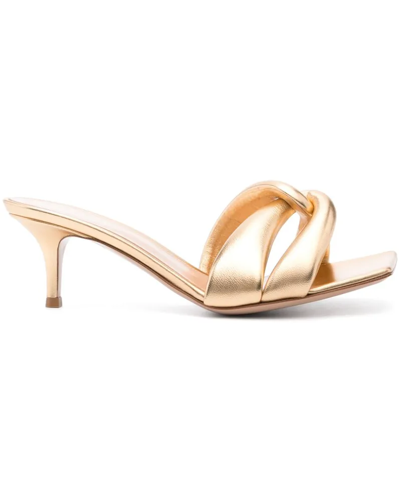 Gianvito Rossi Amour Mules 60mm - Gold Gold