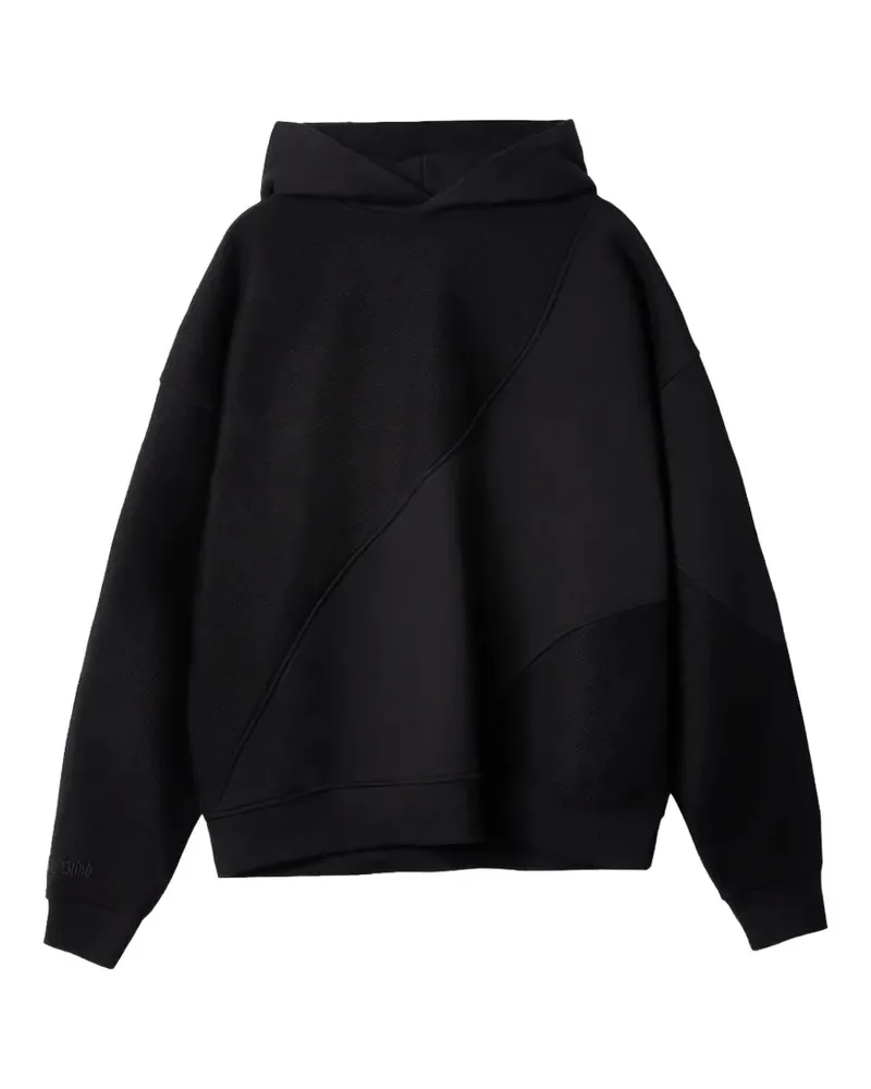 ONLY THE BLIND Split Cut and Sew hoodie - Schwarz Schwarz