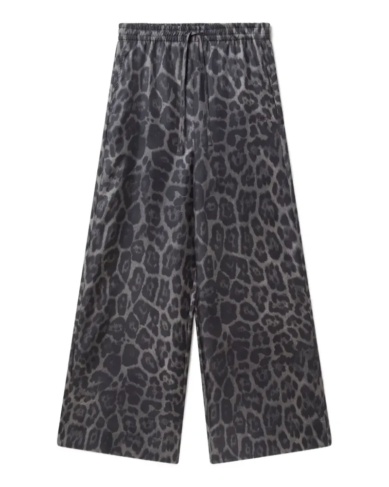 Stella McCartney Hose mit Leoparden-Print - Schwarz Schwarz