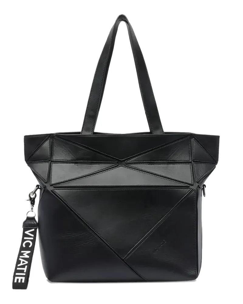 Vic Matié geometric-panelled shoulder bag - Schwarz Schwarz