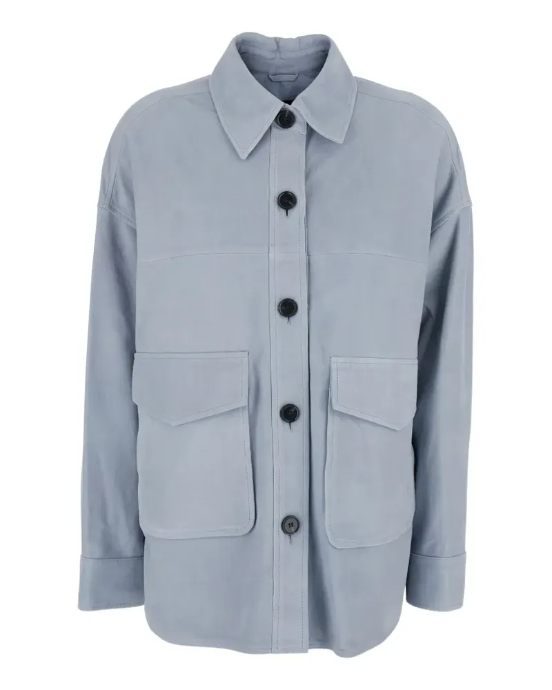 Arma Kaylee Jacke mit geknöpfter Tasche - Blau Blau