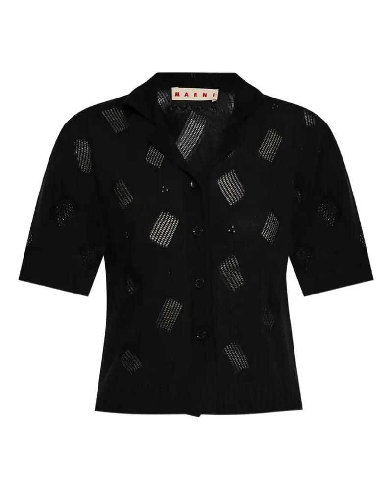Marni Hemd mit Stickerei - Schwarz Schwarz