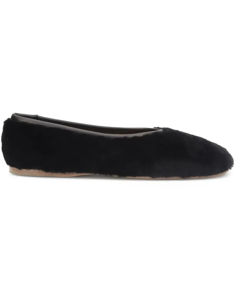 forte_forte Ballerinas aus Schafsleder - Schwarz Schwarz
