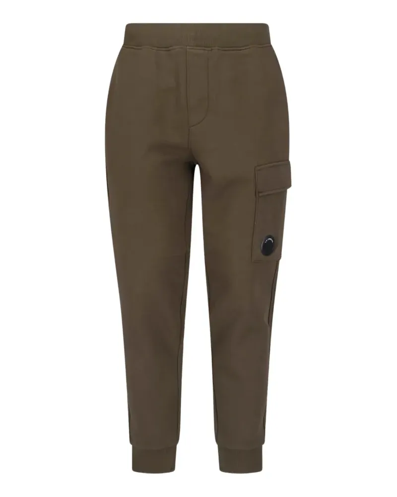 C.P. Company Diagonal Lens Fleece-Jogginghose - Grün Grün