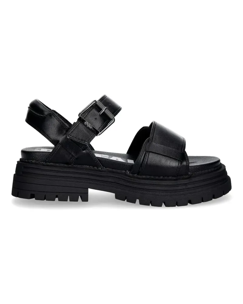 Buffalo Sandalen mit dicker Sohle - Schwarz Schwarz