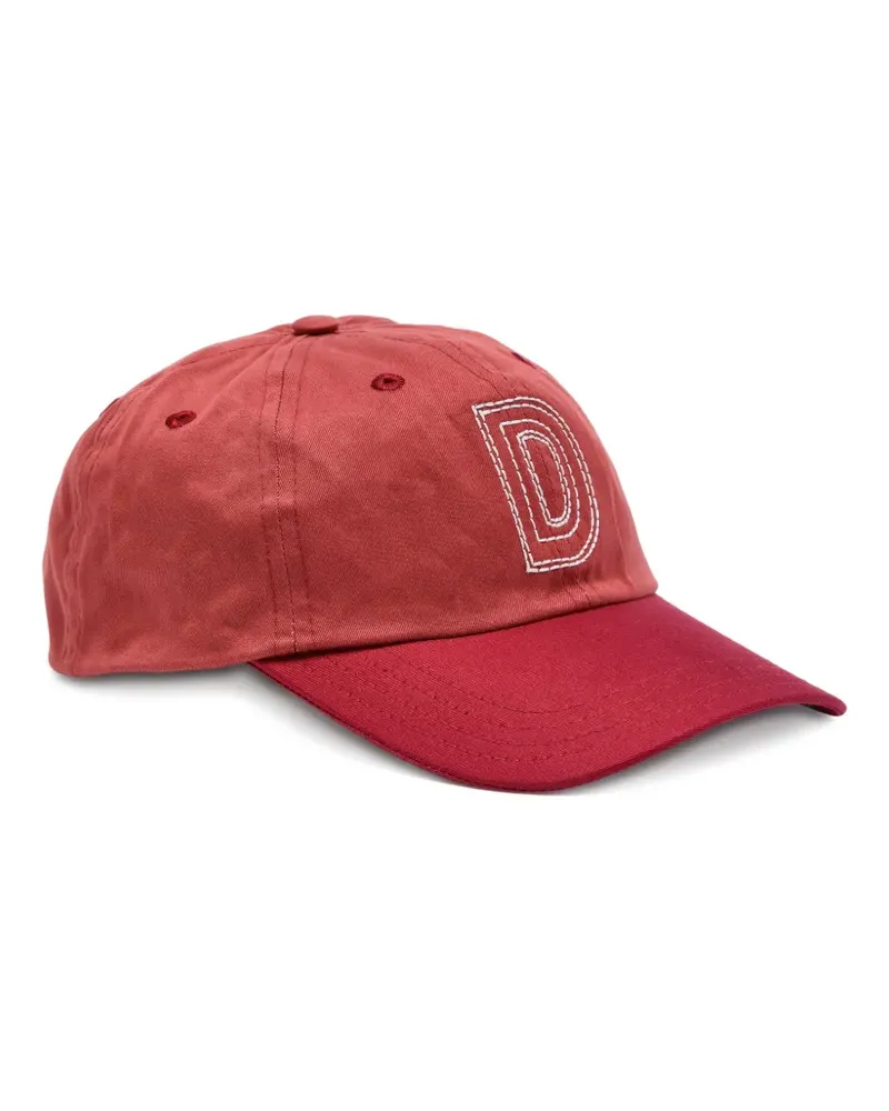 Drake's logo-embroidered cotton baseball cap - Rot Rot