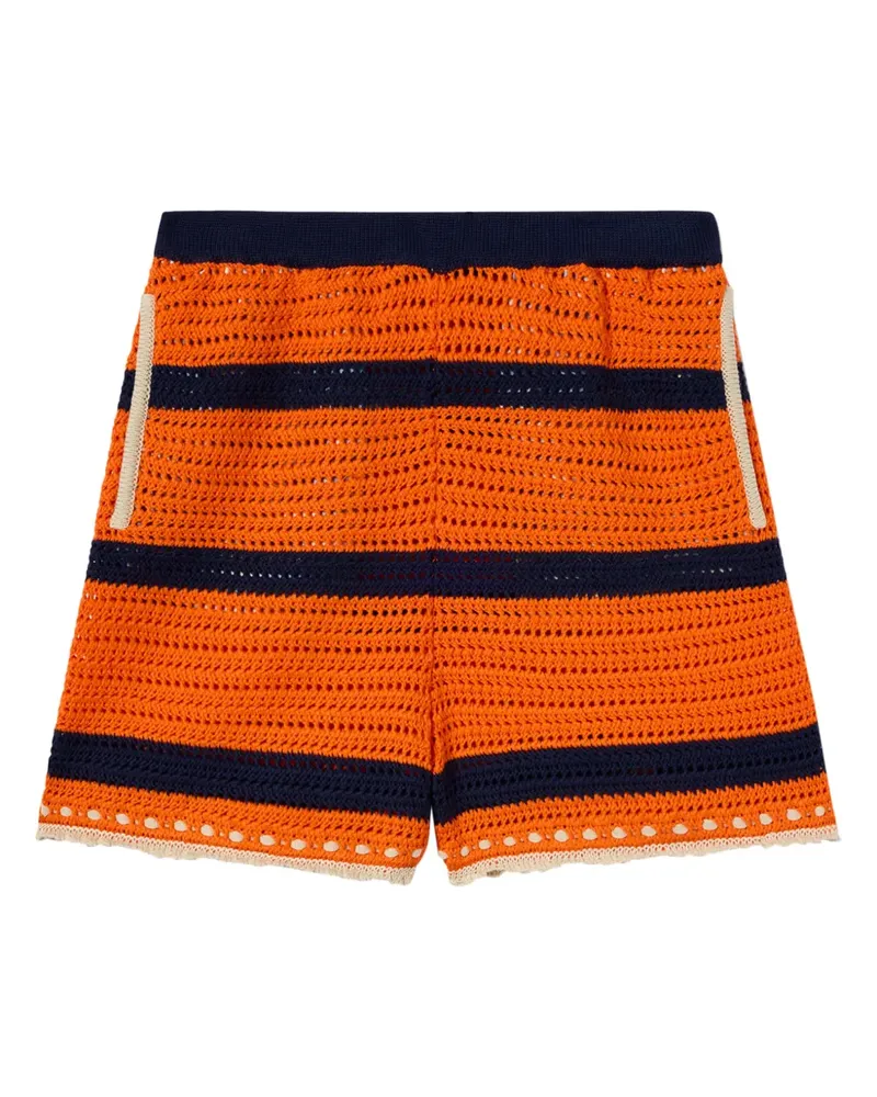 La DoubleJ Gestreifte Shorts - Orange Orange