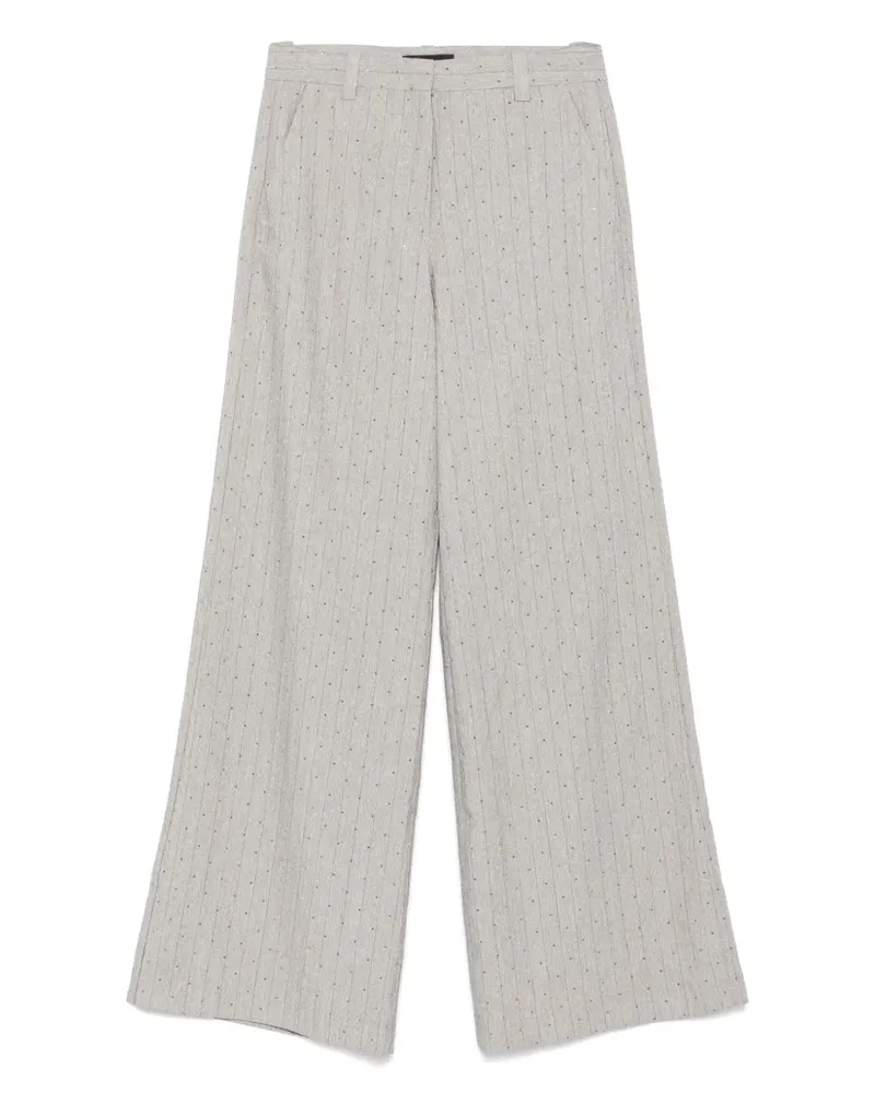 Maje Hose mit Nadelstreifen - Grau Grau