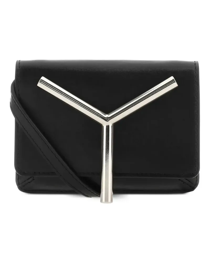 Y/PROJECT leather cross body bag - Schwarz Schwarz
