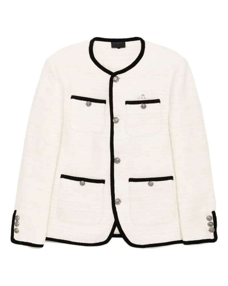 BAPE Tweed-Jacke mit Zierdetail - Nude Nude