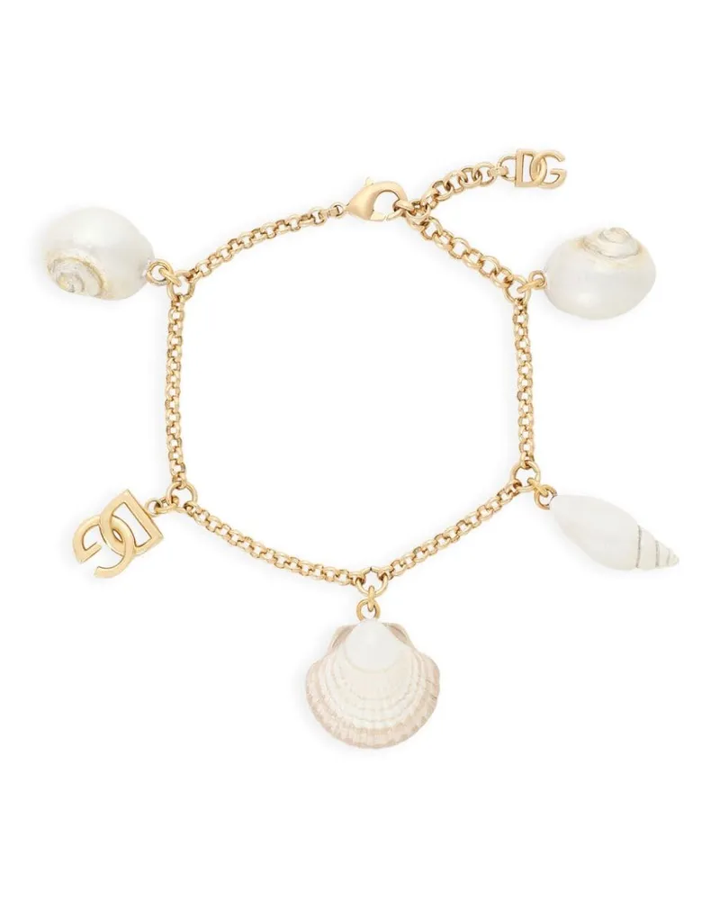 Dolce & Gabbana Armband mit DG-Anhängern - Gold Gold