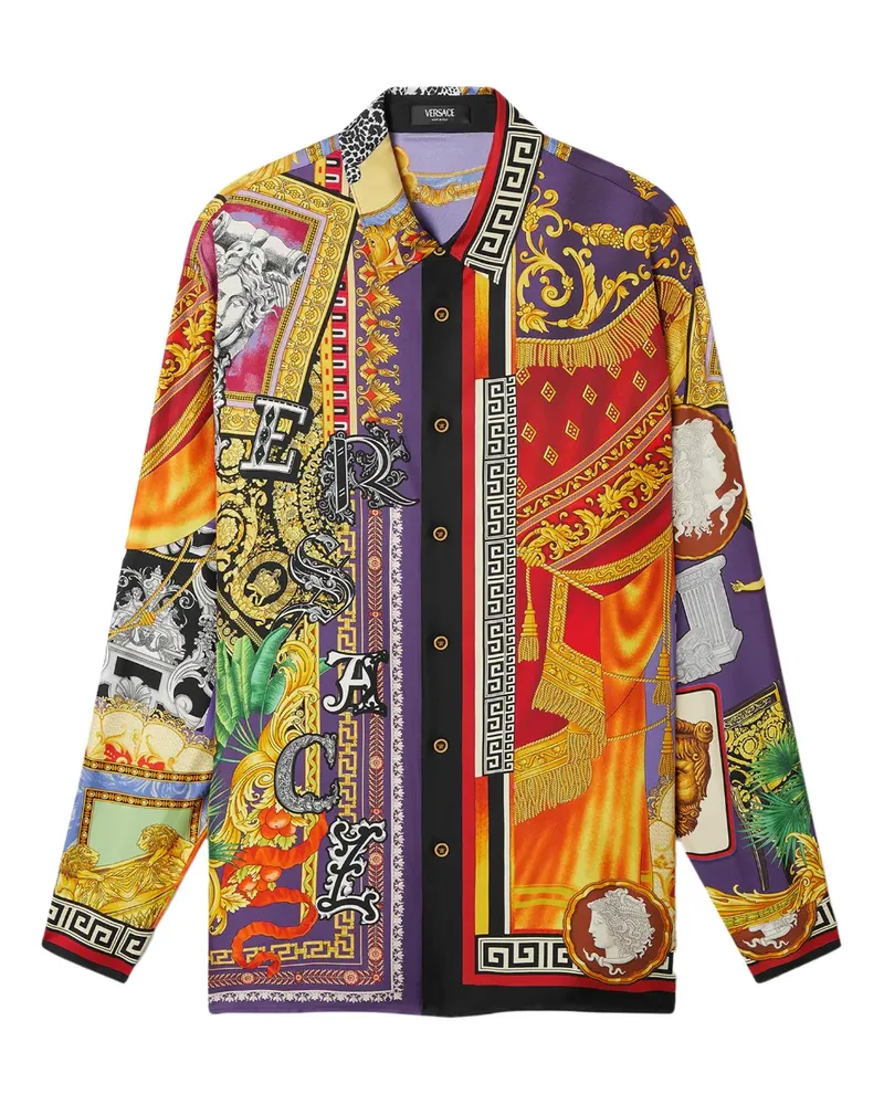 Versace Klassisches Hemd - Violett Violett