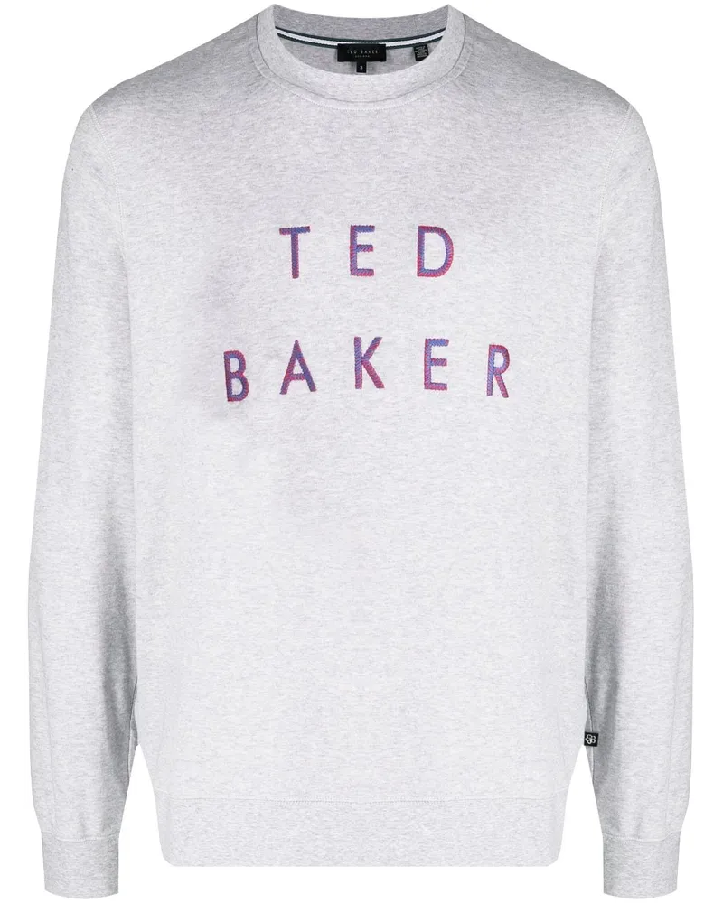Ted Baker Sonics Sweatshirt mit Logo-Stickerei Grau
