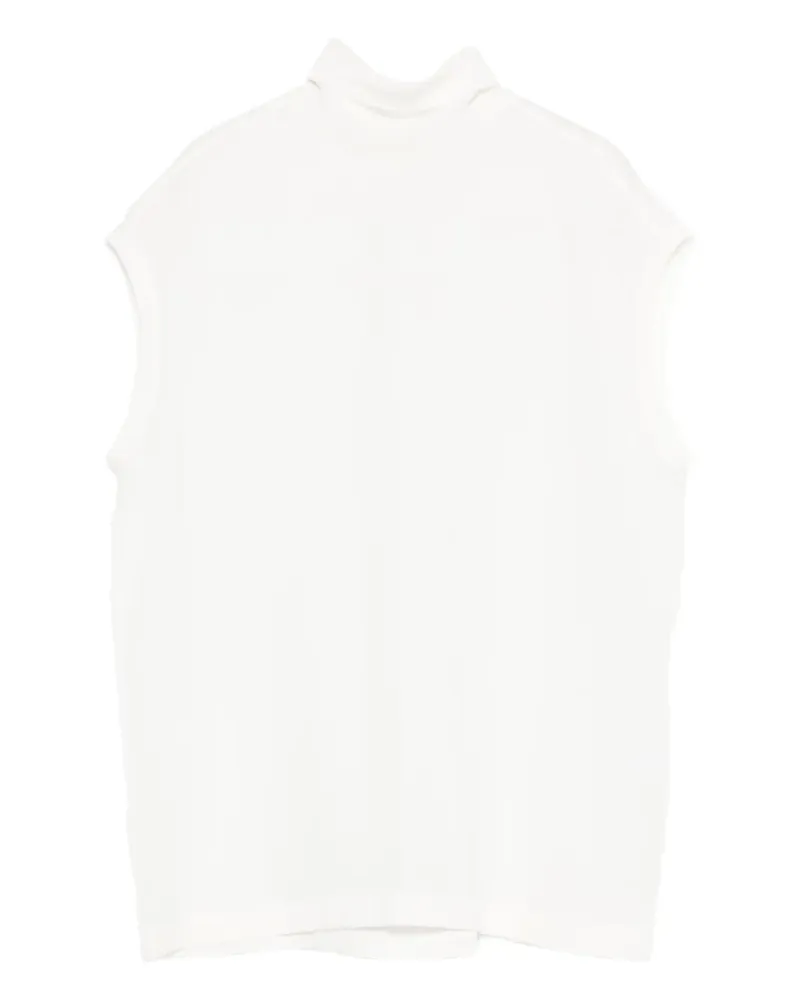 Brunello Cucinelli Top mit Rollkragen - Weiß Weiß