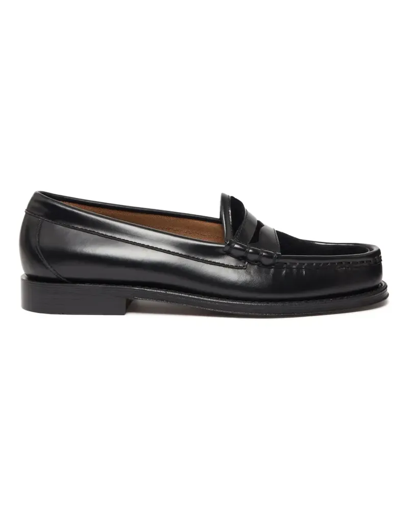G.H. Bass & Co. Weejuns velvet-panel loafers - Schwarz Schwarz