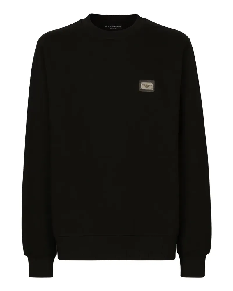 Dolce & Gabbana logo-plaque sweater - Schwarz Schwarz