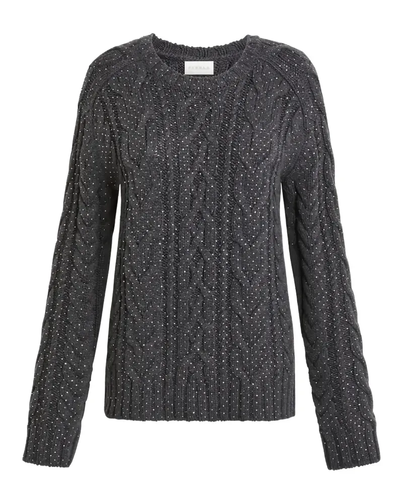 P.A.R.O.S.H. P.A.R.O H. sequin-embellished cable-knit sweater - Grau Grau