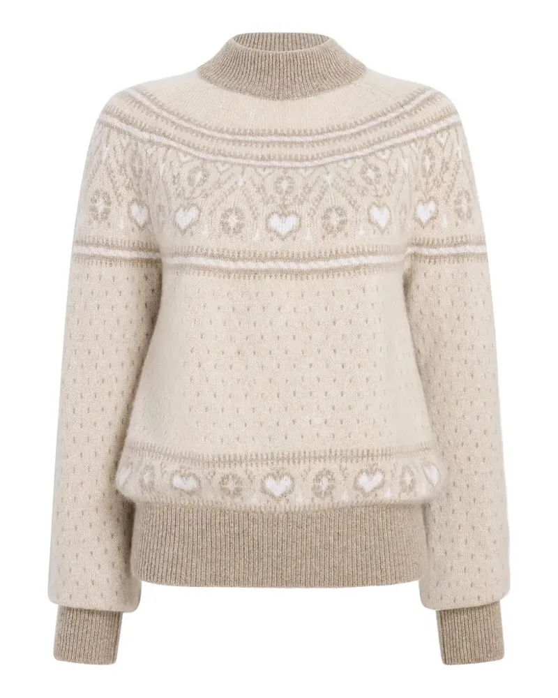 KHAITE Guy Pullover in Light Multi - Nude Nude