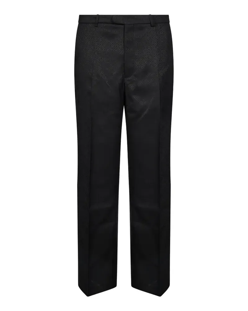Casablanca Paris Klassische Hose mit Jacquard-Monogramm - Schwarz Schwarz