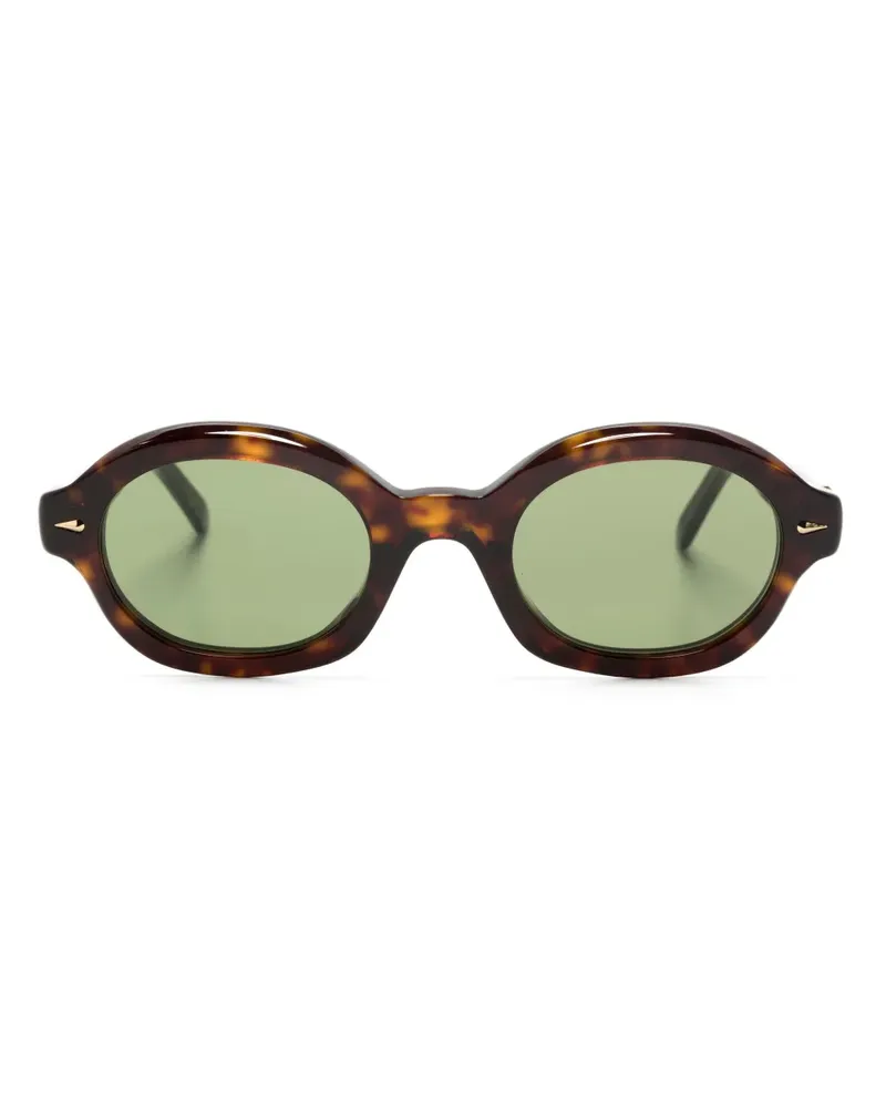 RETROSUPERFUTURE Sonnenbrille mit ovalem Gestell - Braun Braun