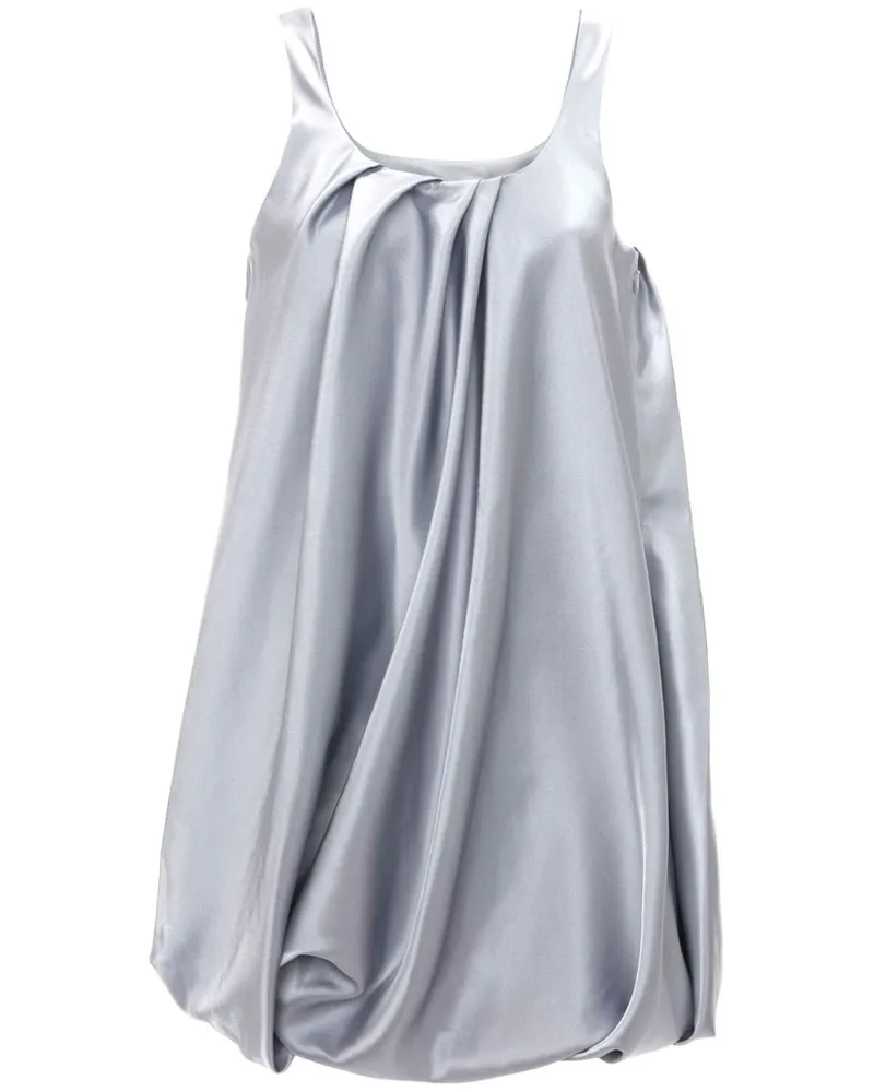 J.W.Anderson Twisted Minikleid im Metallic-Look - Grau Grau