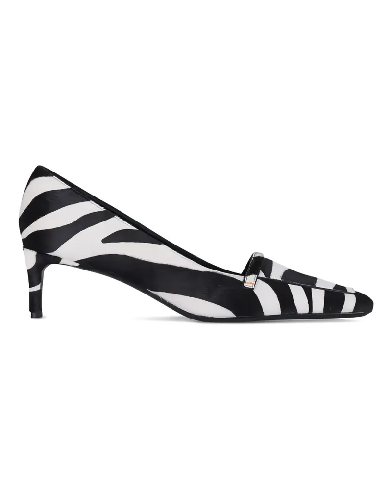 KHAITE Celia zebra-print pumps - Weiß Weiß