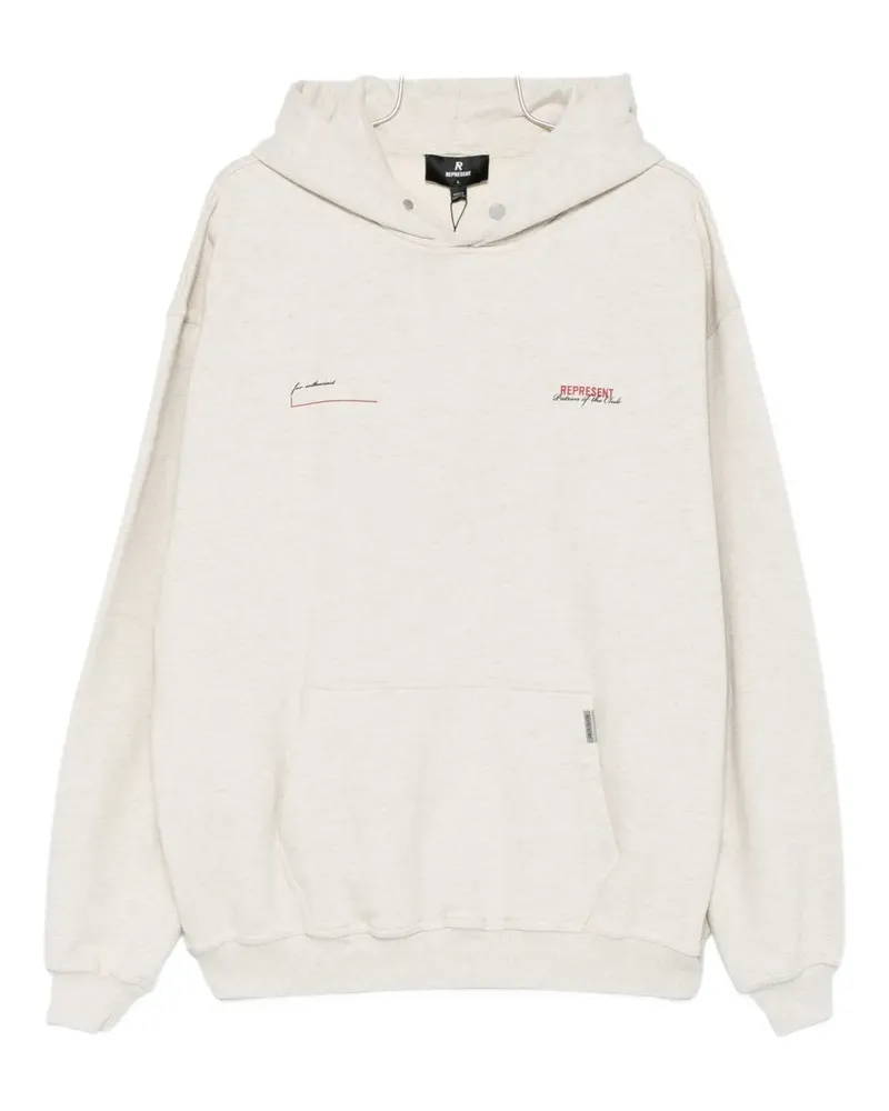 REPRESENT cotton hoodie - Nude Nude