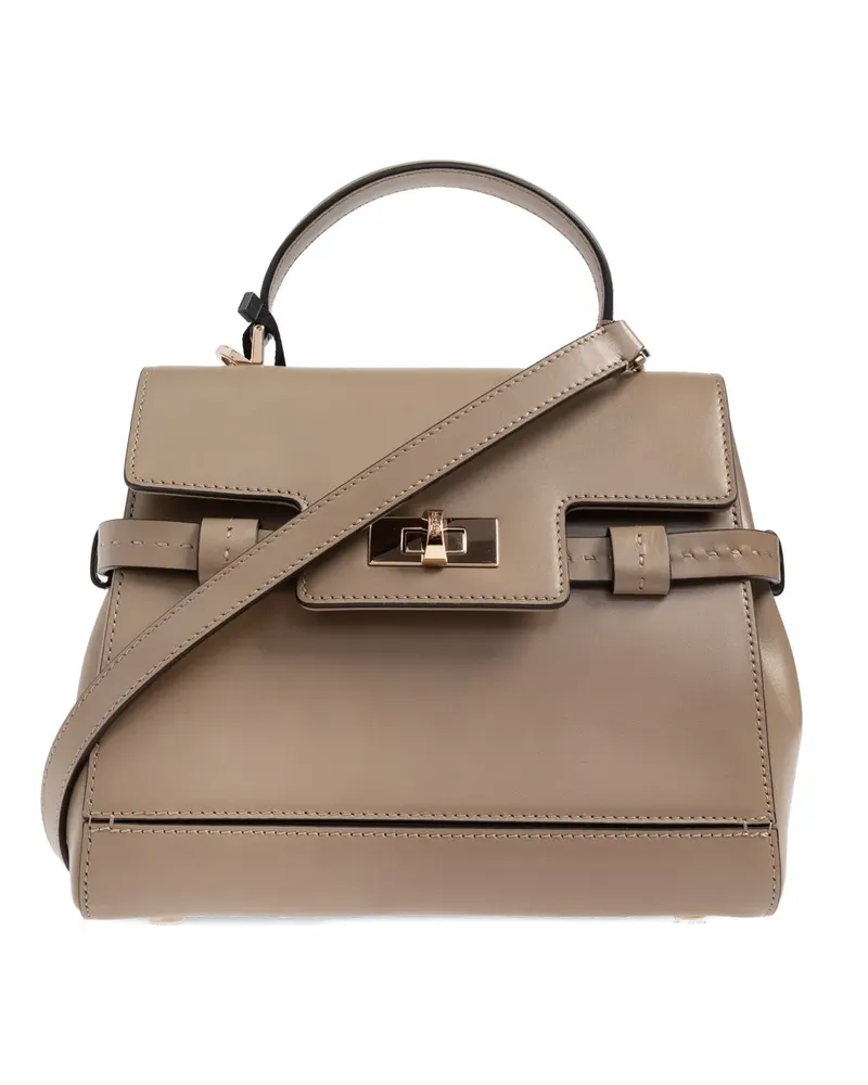 Max Mara Margauxth Tote Bag mit Schnalle - Nude Nude