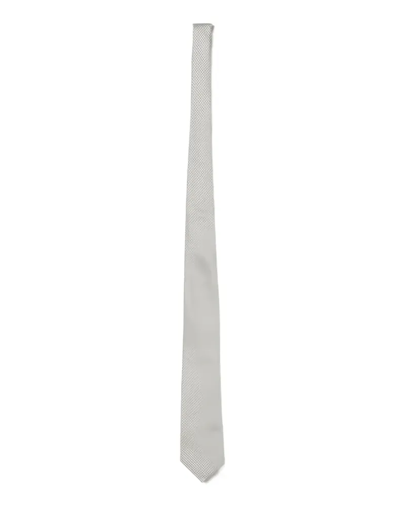 Corneliani Geometrisch gemusterte Krawatte - Grau Grau