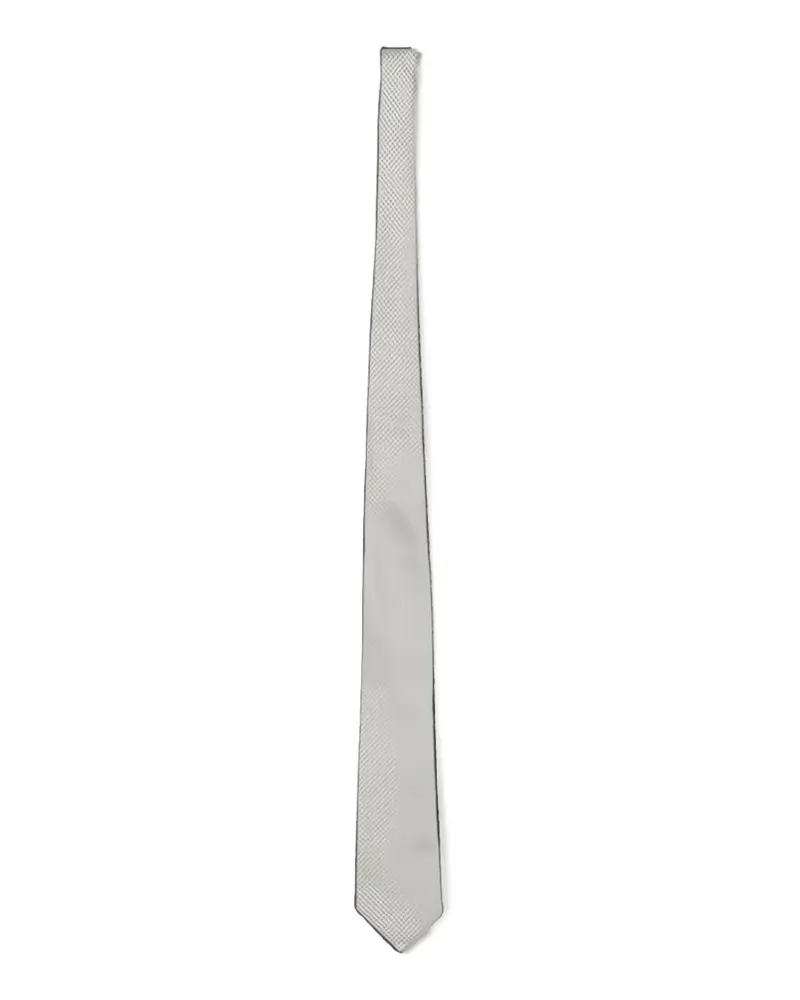 Corneliani Geometrisch gemusterte Krawatte - Grau Grau