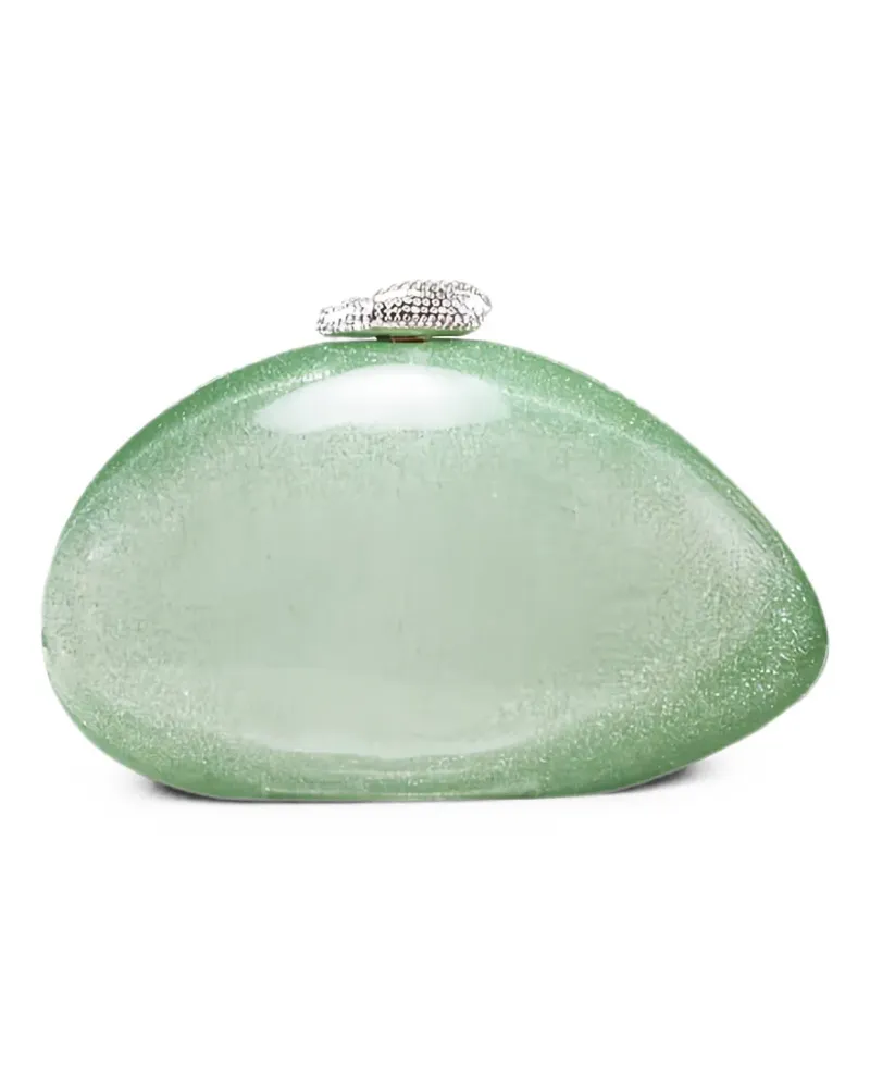 Benedetta Bruzziches Ariel crystal-embellished clutch bag - Grün Grün