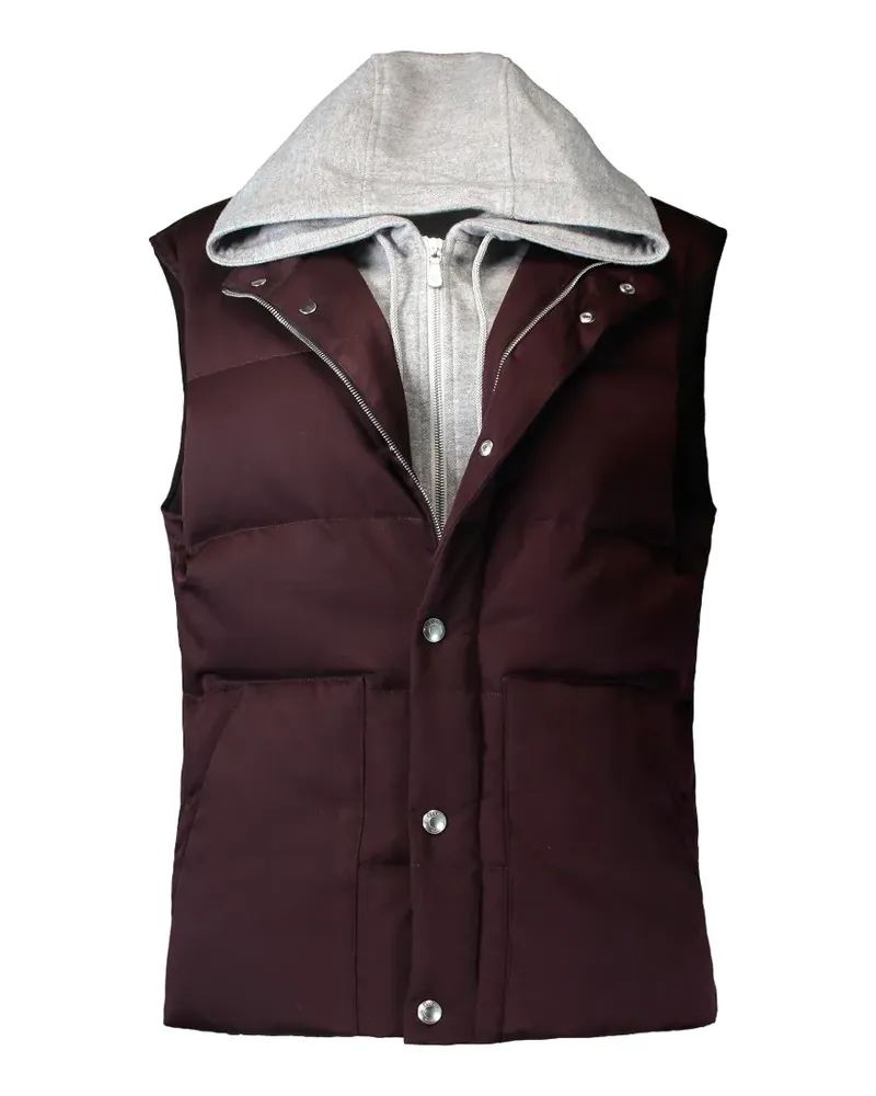 Eleventy hooded padded gilet - Rot Rot