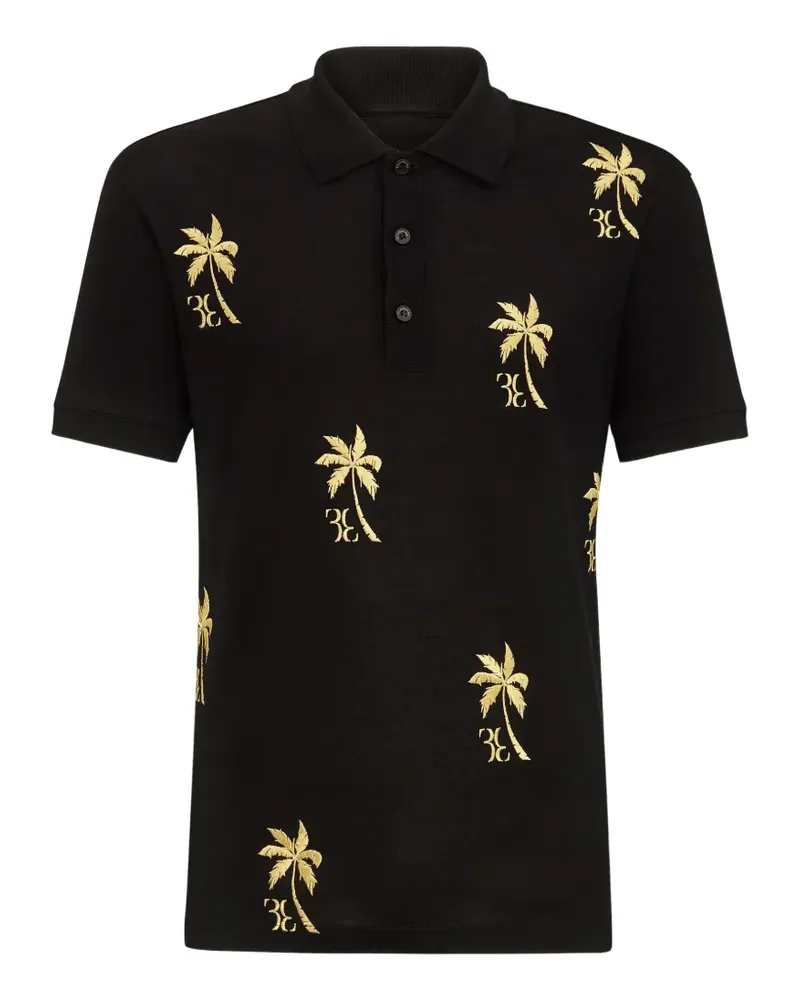 Billionaire SS Palms polo shirt - Schwarz Schwarz