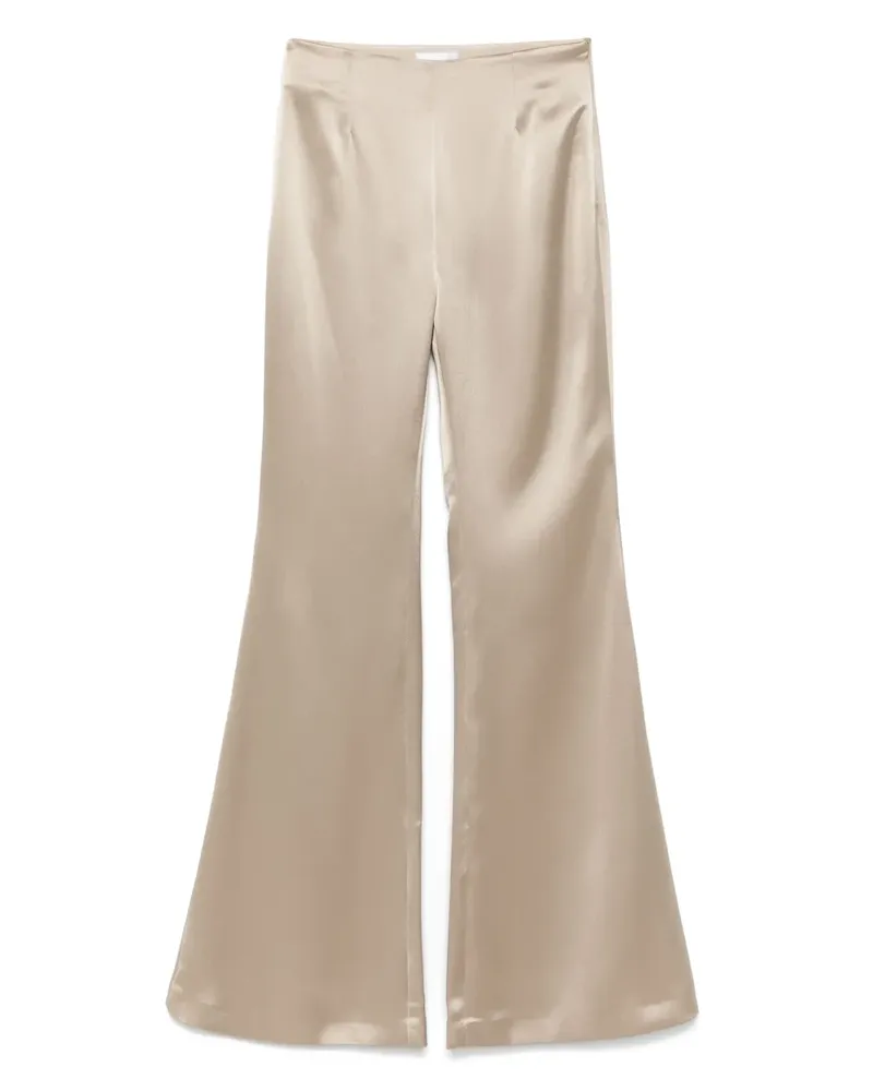 GALVAN Hose aus Satin - Nude Nude
