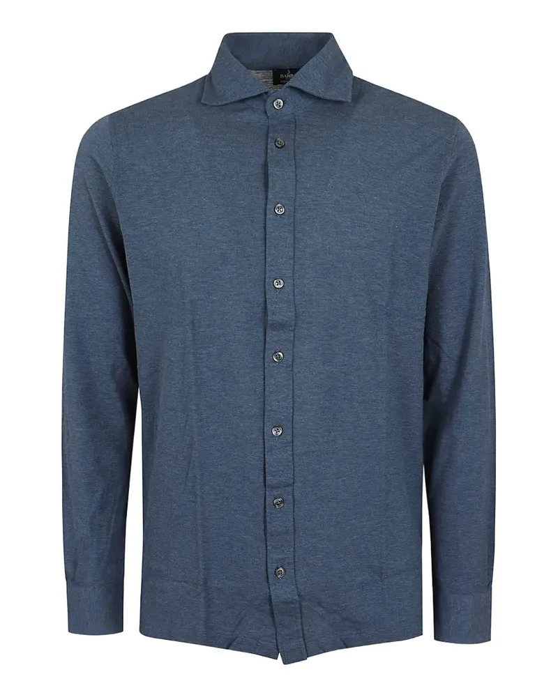 BARBA Klassisches Hemd - Blau Blau