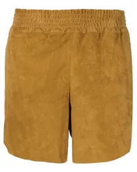 PAULA Elastische Shorts aus Leder Nude