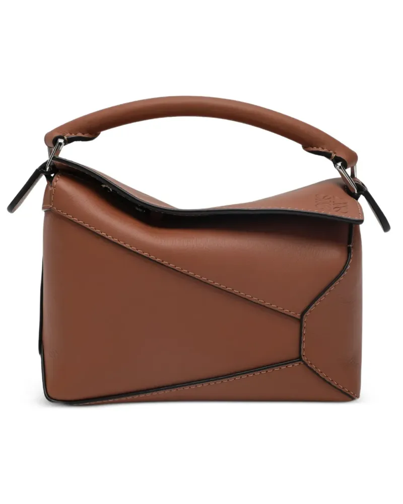 Loewe mini Puzzle Edge tote bag - Braun Braun