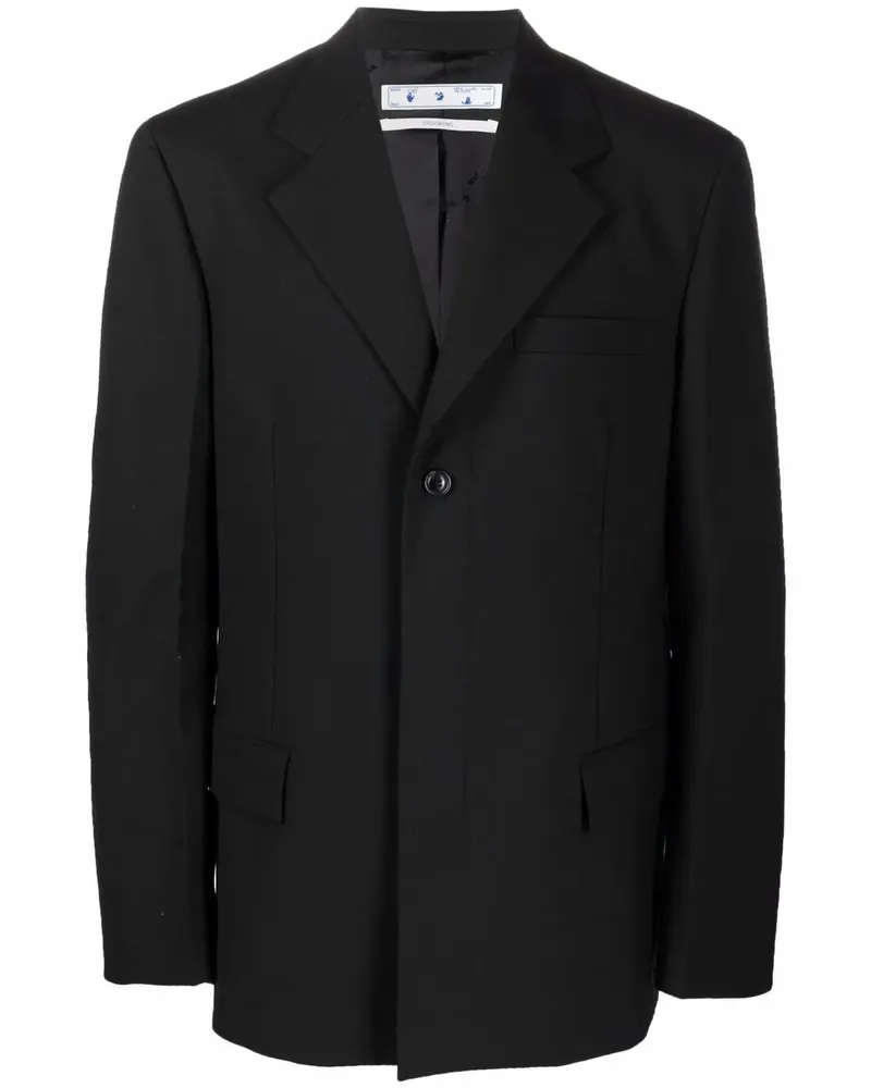 OFF-WHITE Sakko mit Industrial-Gürtel - Schwarz Schwarz