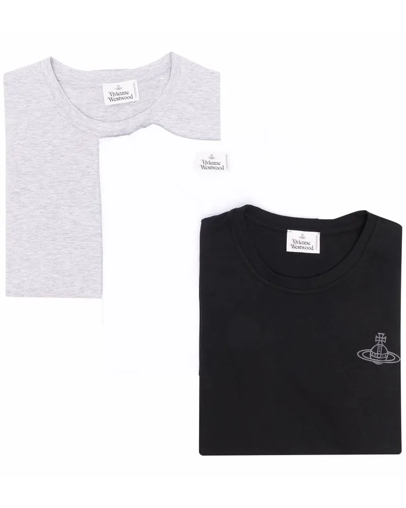 Vivienne Westwood Set aus drei T-Shirts Weiß