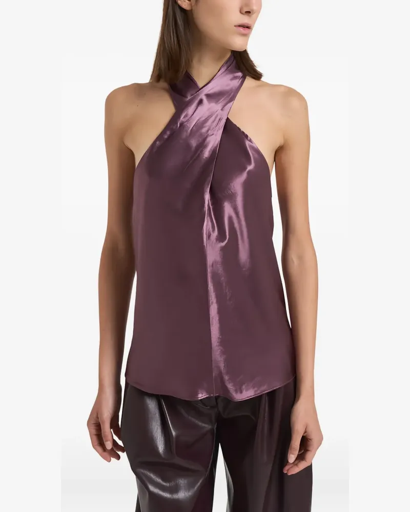 ANDAMANE Zeyne halterneck top - Violett Violett