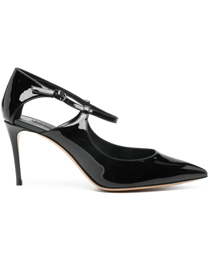 Casadei Pumps mit Cut-Out-Riemen 80mm - Schwarz Schwarz