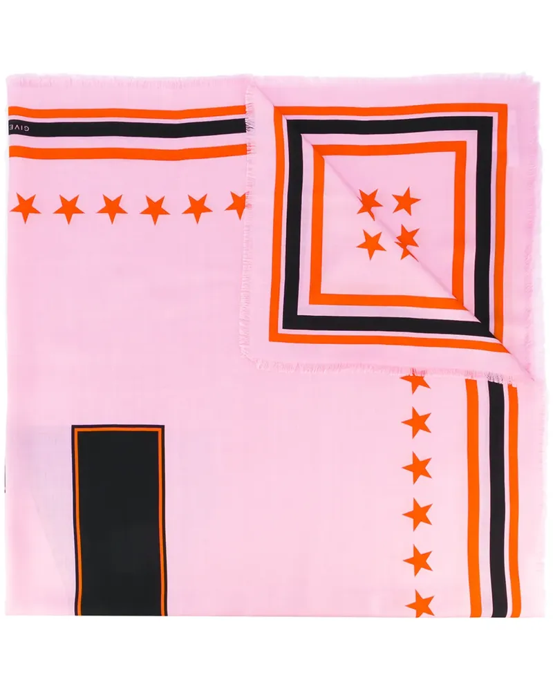 Givenchy Schal mit "17"-Print - Rosa Rosa