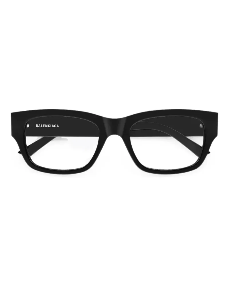 Balenciaga Brille mit eckigem Gestell - Schwarz Schwarz